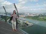 Смотровая площадка 58 этаж  Oтеля Marina Bay Sands Сингапур